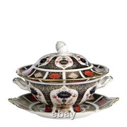 Royal Crown Derby Imari 1128 Soup Tureen & Stand