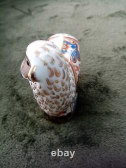 Royal Crown Derby Imari Ewe With Gold Stopper, Certificate And Original Box