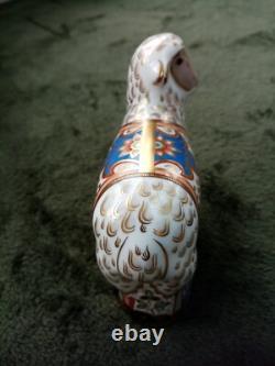 Royal Crown Derby Imari Ewe With Gold Stopper, Certificate And Original Box