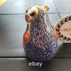 Royal Crown Derby Imari Paperweight silver Stopper Honey Bear boxed vgc