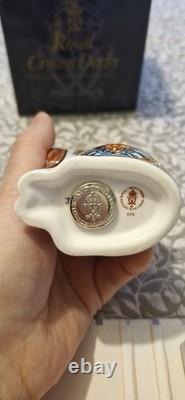 Royal Crown Derby Imari Paperweight with Stopper