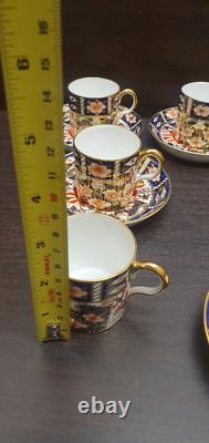 Royal Crown Derby Imari Pattern 12 Piece Coffee Espresso Demitasse Set No. 2451