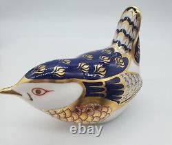 Royal Crown Derby Imari Porcelain Wren Bird Paperweight New