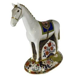 Royal Crown Derby Imari Race Horse Paperweight