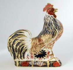 Royal Crown Derby Imari Rooster Paperweight New 1st Quality