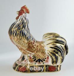 Royal Crown Derby Imari Rooster Paperweight New 1st Quality