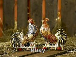 Royal Crown Derby Imari Rooster Sculptural Bird Paperweight New 1st Quality