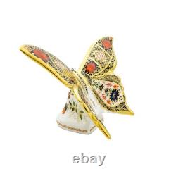 Royal Crown Derby Imari SGB Butterfly Paperweight