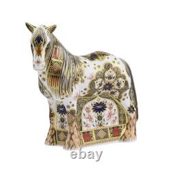 Royal Crown Derby Imari SGB Cob Horse Paperweight