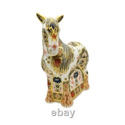 Royal Crown Derby Imari SGB Cob Horse Paperweight