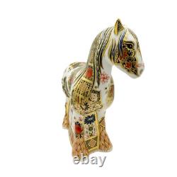 Royal Crown Derby Imari SGB Cob Horse Paperweight
