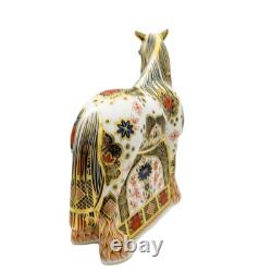 Royal Crown Derby Imari SGB Cob Horse Paperweight