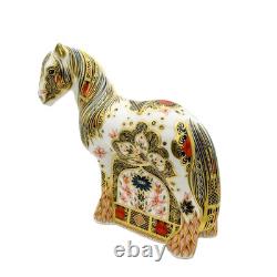 Royal Crown Derby Imari SGB Cob Horse Paperweight