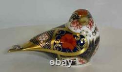 Royal Crown Derby Imari SGB Goldfinch Paperweight 1st Quality