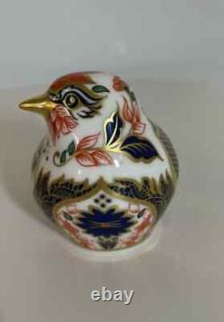 Royal Crown Derby Imari SGB Goldfinch Paperweight 1st Quality