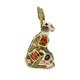 Royal Crown Derby Imari Sgb Hare Paperweight 1st Quality