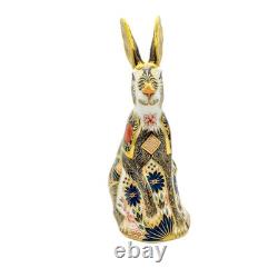 Royal Crown Derby Imari SGB Hare Paperweight 1st Quality