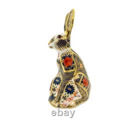 Royal Crown Derby Imari SGB Hare Paperweight 1st Quality