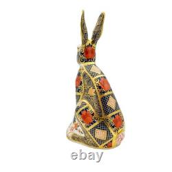 Royal Crown Derby Imari SGB Hare Paperweight 1st Quality