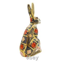 Royal Crown Derby Imari SGB Hare Paperweight 1st Quality