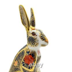 Royal Crown Derby Imari SGB Hare Paperweight 1st Quality
