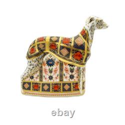 Royal Crown Derby Imari SGB Lurcher Paperweight 2nd Quality