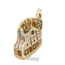 Royal Crown Derby Imari SGB Lurcher Paperweight 2nd Quality