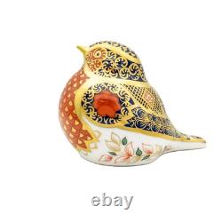 Royal Crown Derby Imari SGB Robin Paperweight