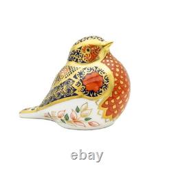 Royal Crown Derby Imari SGB Robin Paperweight 1st Quality