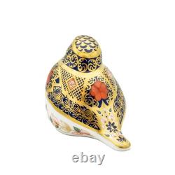 Royal Crown Derby Imari SGB Robin Paperweight 1st Quality
