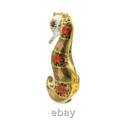 Royal Crown Derby Imari SGB Seahorse Paperweight