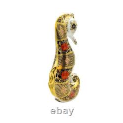 Royal Crown Derby Imari SGB Seahorse Paperweight