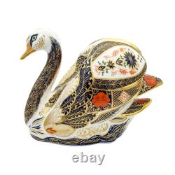 Royal Crown Derby Imari SGB Swan Paperweight