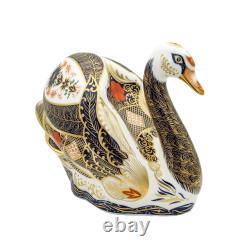 Royal Crown Derby Imari SGB Swan Paperweight