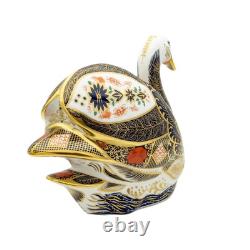 Royal Crown Derby Imari SGB Swan Paperweight