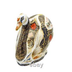 Royal Crown Derby Imari SGB Swan Paperweight