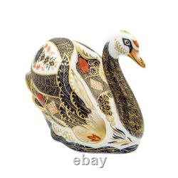 Royal Crown Derby Imari SGB Swan Paperweight