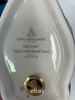 Royal Crown Derby Imari SGB Swan Paperweight 1st Quality