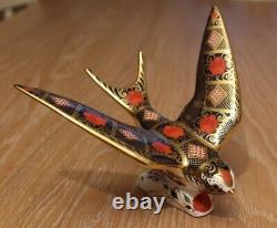 Royal Crown Derby Imari Swallow 1st Quality Gold Stopper Boxed