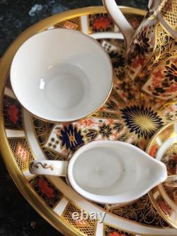 Royal Crown Derby Imari Vintage Miniature Teaset Tray 6 Pieces, 1128 Pattern