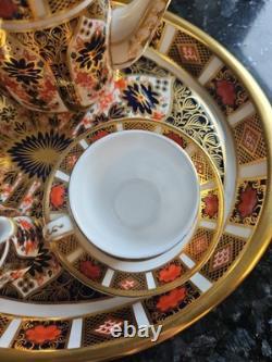 Royal Crown Derby Imari Vintage Miniature Teaset Tray 6 Pieces, 1128 Pattern