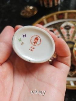 Royal Crown Derby Imari Vintage Miniature Teaset Tray 6 Pieces, 1128 Pattern