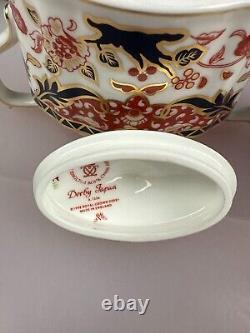 Royal Crown Derby Japan Kings Pattern Milk Jug 11 cm and Covered Sugar Bowl New