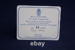 Royal Crown Derby John Raine New Zealand Ltd Ed Shopper Bear Original Box/cert