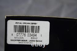 Royal Crown Derby John Raine New Zealand Ltd Ed Shopper Bear Original Box/cert