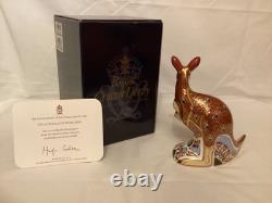 Royal Crown Derby Kangaroo Signature Limited Edition Paperweight