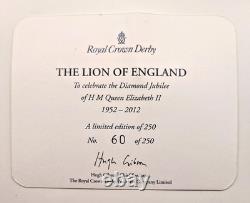 Royal Crown Derby LION OF ENGLAND Paperweight Limited Edition 60 of 250