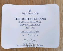 Royal Crown Derby LION OF ENGLAND Paperweight Limited Edition 72 of 250