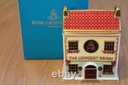 Royal Crown Derby LONGEST REIGN MINIATURE PUB Ltd Edition No. 58/ 500 1st Quality