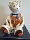 Royal Crown Derby Large Paperweight Teddy Bear Blue Tie 1st Quality Boxed